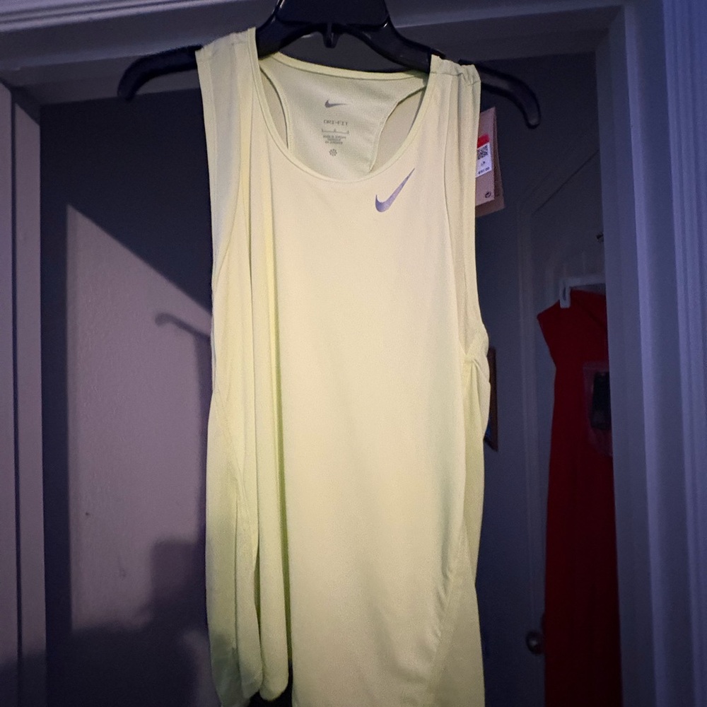 Nike Cream Tank Top Athletic Style